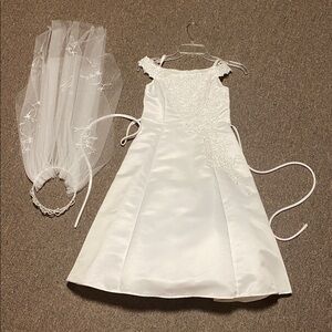 American Princess Girls first Communion size 10 wedding dress baptism dress up